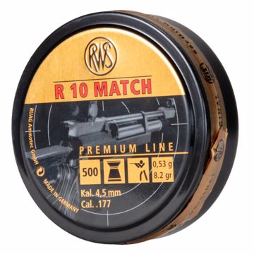 Picture of RWS R10 MATCH PREMIUM LINE HEAVY 4.50 MM (8.2 GRAINS) 500CT